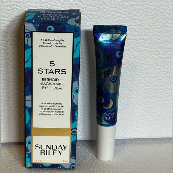 🆕 SUNDAY RILEY - 5 Stars Retinoid & Niacinamide Eye Serum 15 mL NIB - Picture 2 of 9